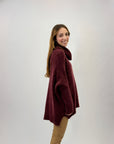 Maglione ampio dolcevita misto lana e alpaca