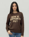 Maglione con Scritta “Non vi sopporto più!”