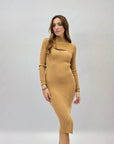 Abito cut out con spacco petite