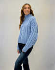 Maglione lupetto pesante con intrecci