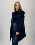 Cardigan lungo con cappuccio