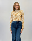 Pullover stampa zebrata