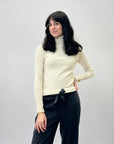 Maglione dolcevita intrecciato petite