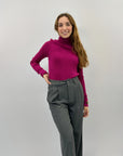 Maglione dolcevita intrecciato petite