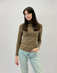 Maglia righe lupetto in pile petite