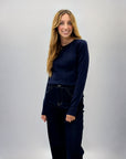 Pullover con scollo morbido basic