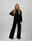 Completo premium felpa e pantaloni paillettes