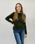 Maglione a righe misto lana