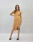 Abito cut out con spacco petite