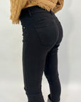 Pantaloni basic in cotone colorati push-up