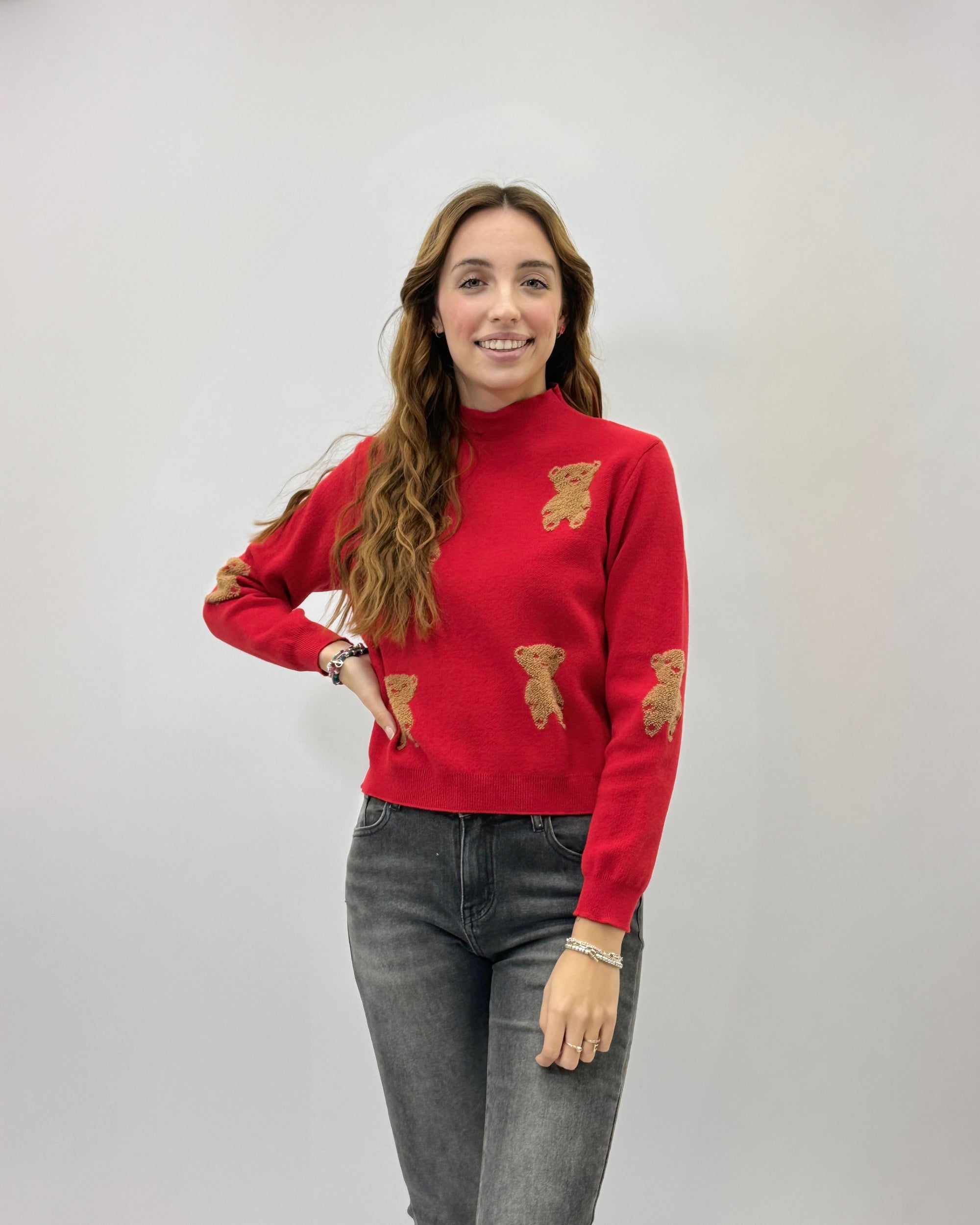 Maglione lupetto orsetti
