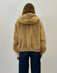 Giacca pelliccia con zip
