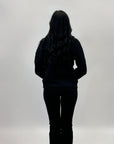 Maglione con cuori ricamati