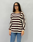 Maglia a righe taglia comoda