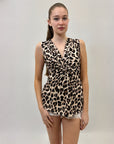 Maglia smanicata con stampa