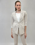 Completo giacca e pantalone a righe