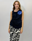 Maglia con dettaglio fiocco e fiore