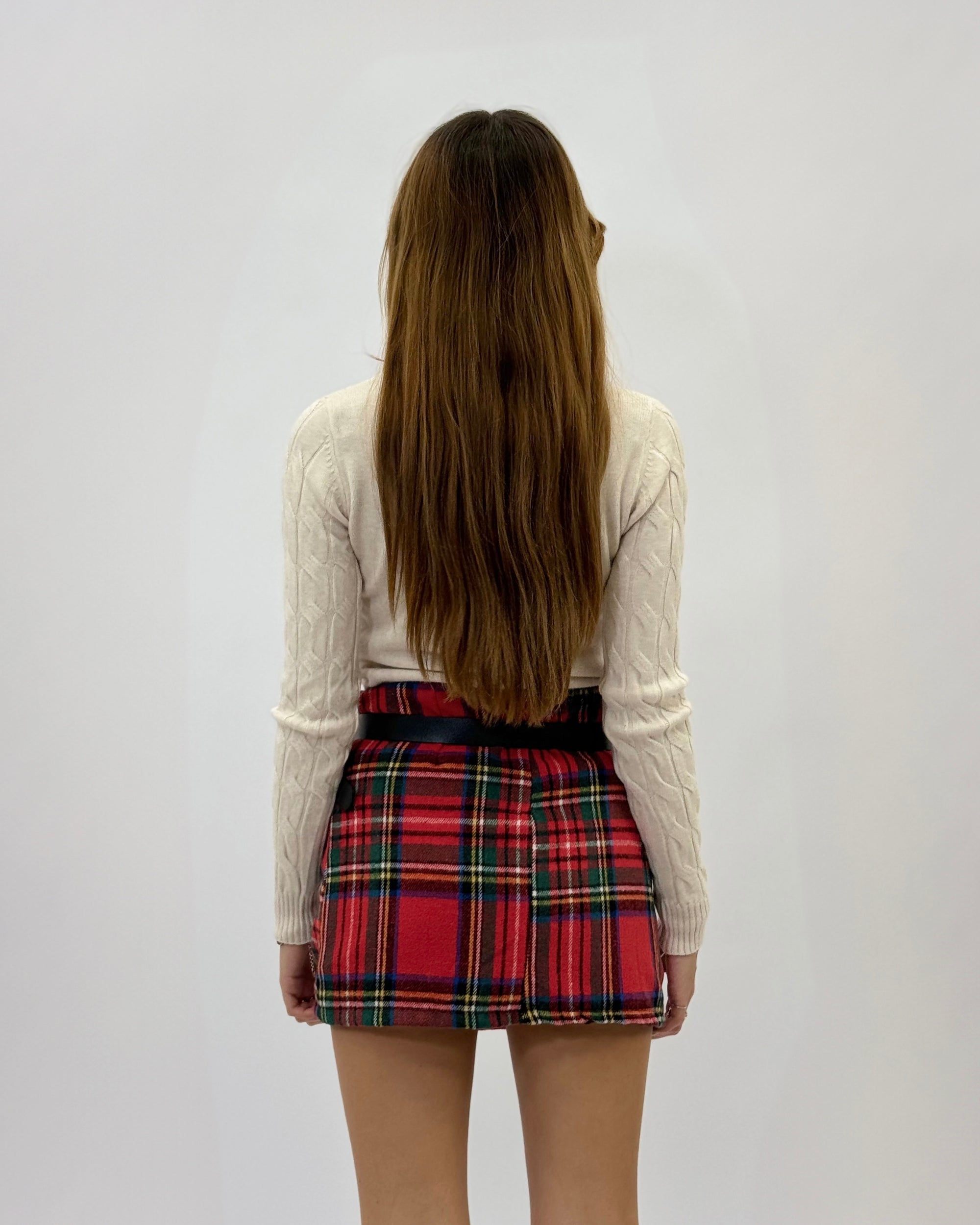 Maglione lupetti morbido con intrecci
