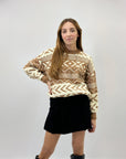 Maglione girocollo con stampa