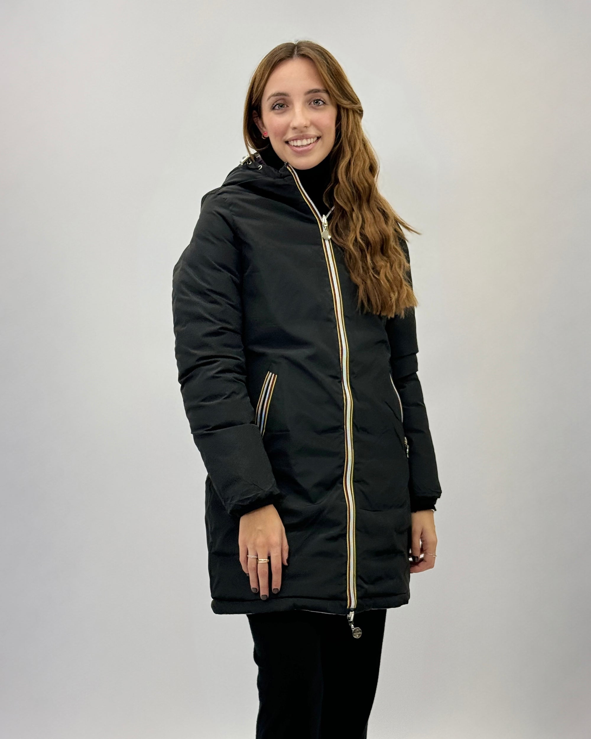 Piumino Donna Reversibile Double Face – Giacca Invernale Lunga