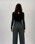 Body in mesh con gioielli