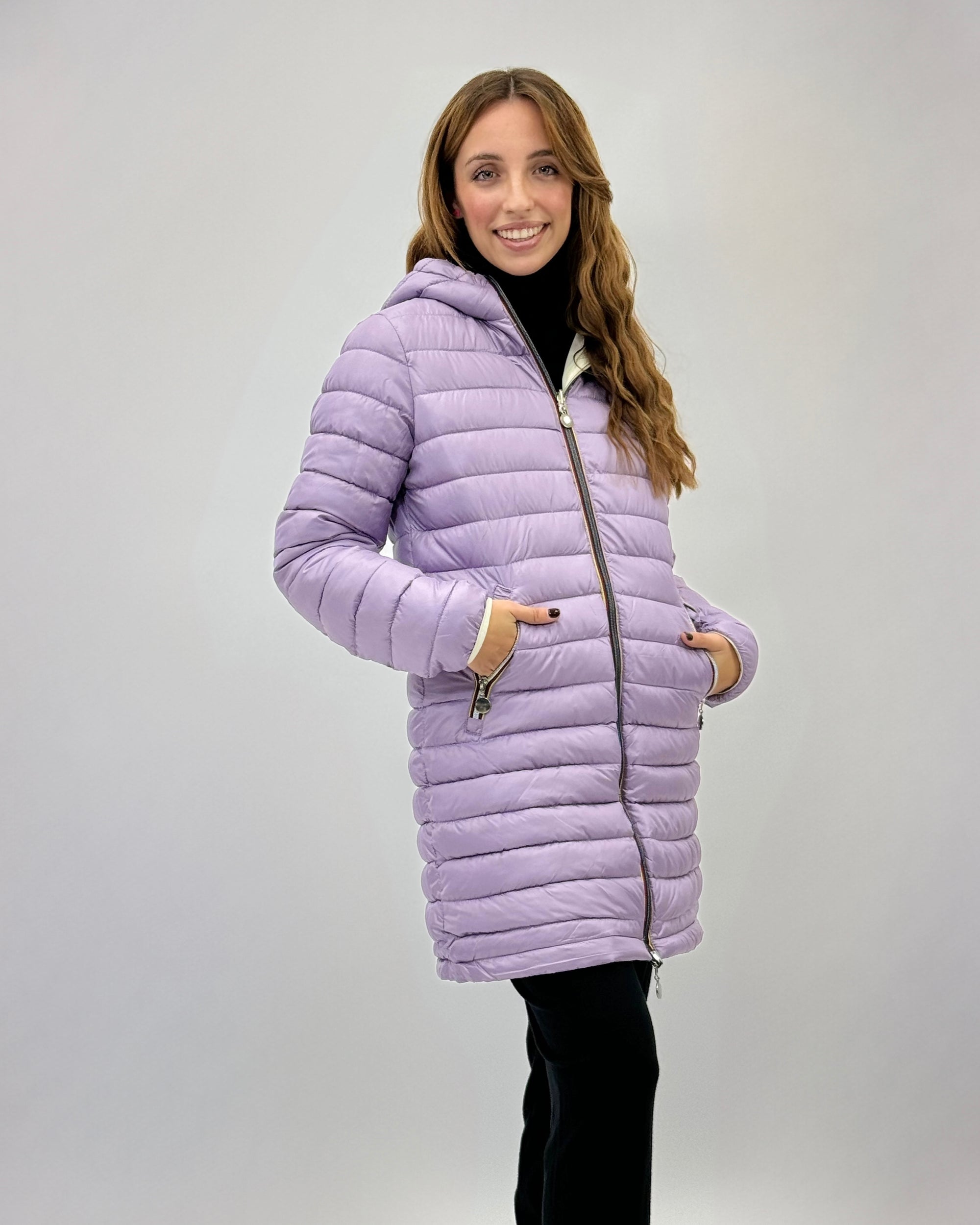 Piumino Donna Reversibile Double Face – Giacca Invernale Lunga