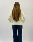 Pullover dettaglio collo cashmere blend