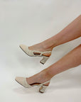Slingback in tweed Coco