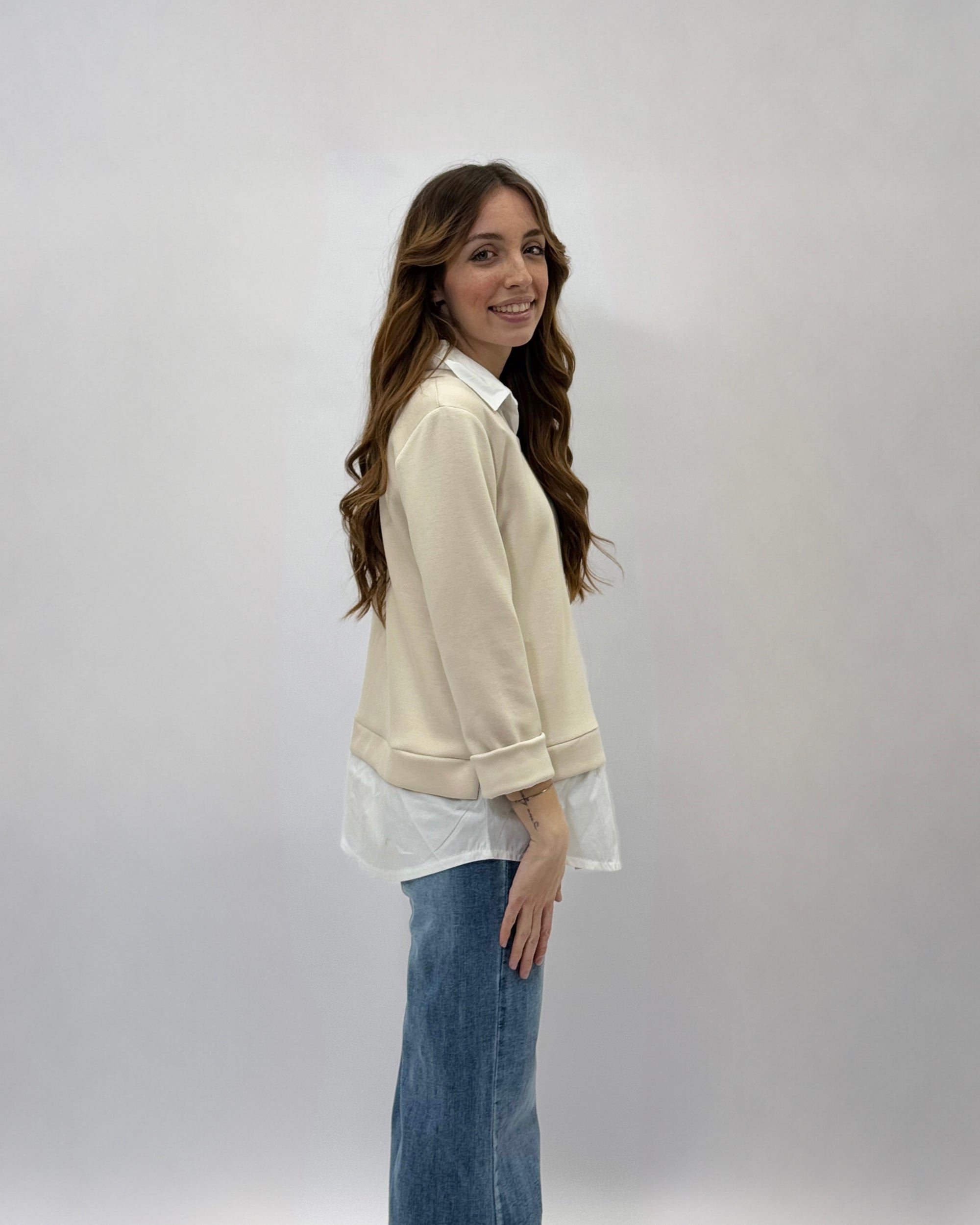 Maglia con camicia