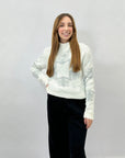 Maglione natalizio con fiocco di neve lurex