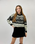 Maglione girocollo con stampa