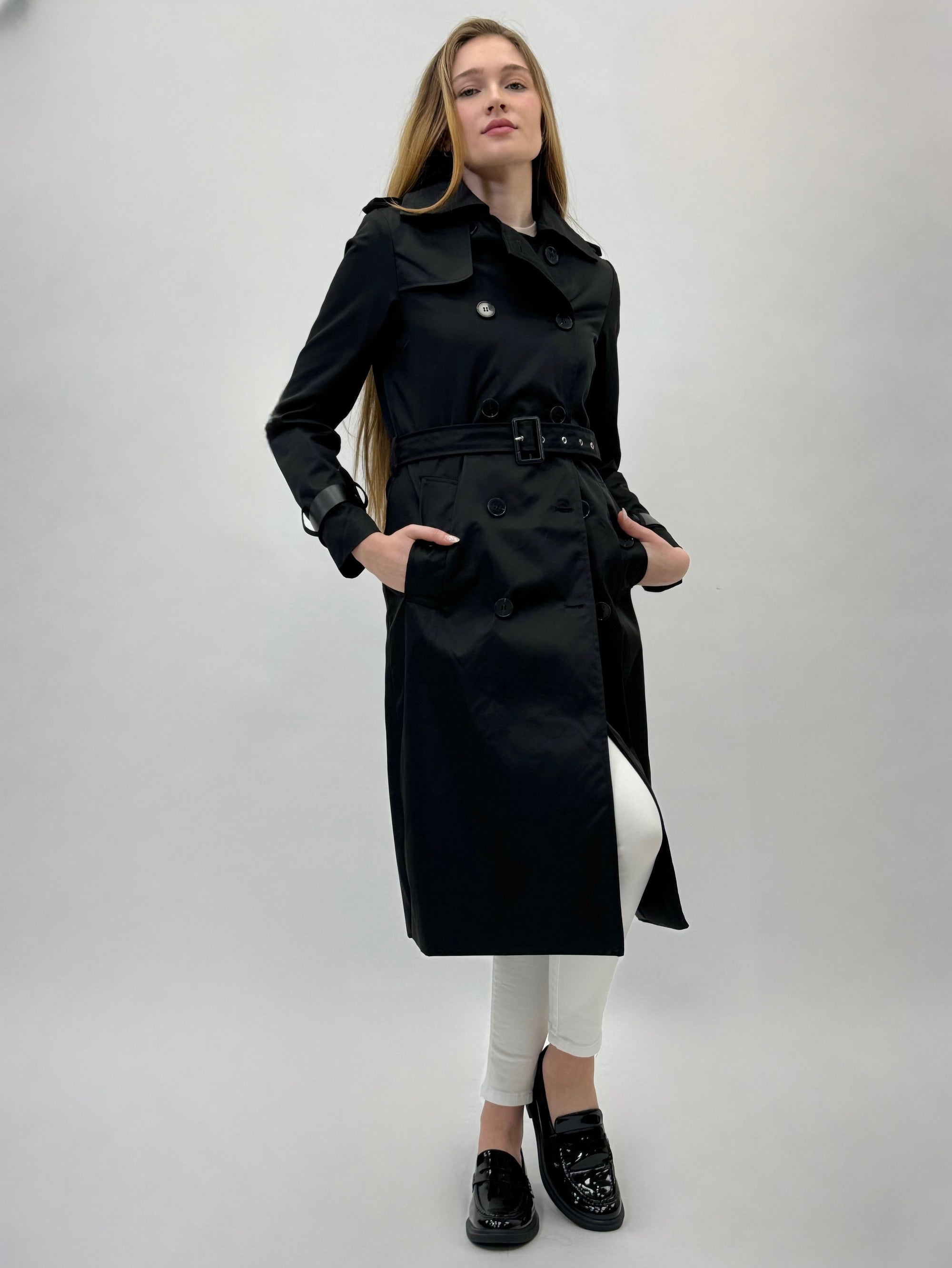 Giacca trench lunga