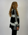 Cardigan morbido con cappuccio
