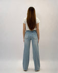 Jeans con elastico in vita