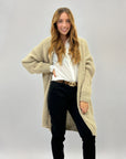 Cardigan pesante misto lana