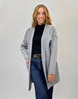 Cardigan lungo con cappuccio