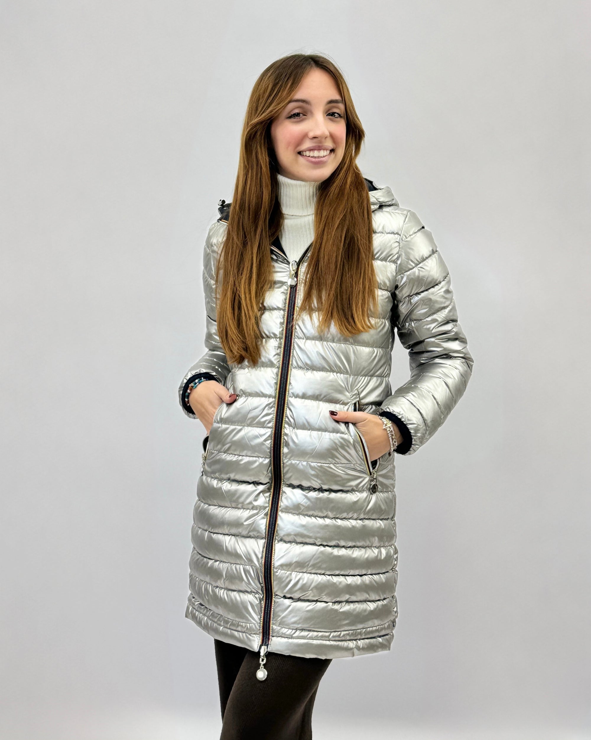 Piumino Donna Reversibile Double Face – Giacca Invernale Lunga