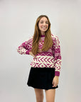Maglione girocollo con stampa