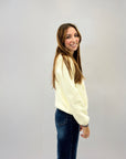 Cardigan morbido con ricami rose