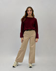 Pantaloni a palazzo con cintura