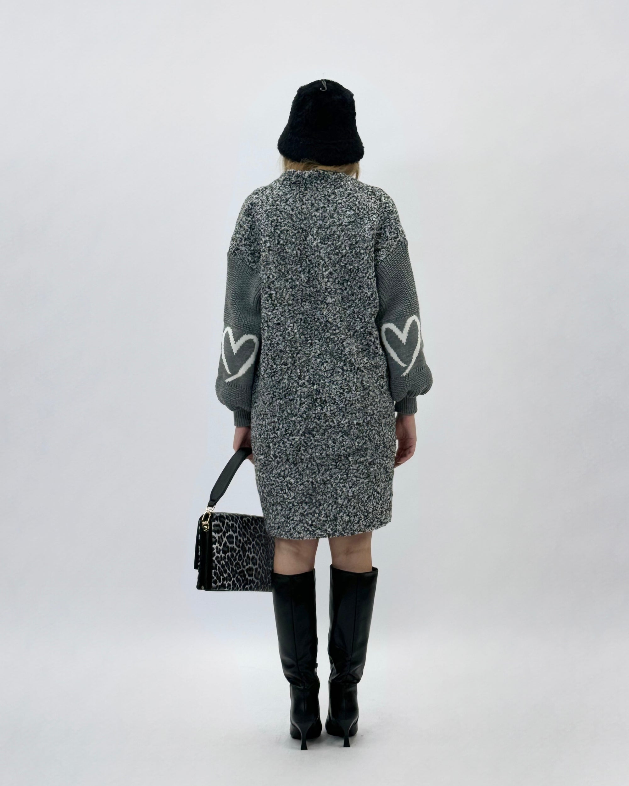 Cappotto morbido con dettaglio cuore