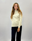 Pullover lupetto in lurex