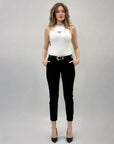 Pantaloni con cintura con tasche