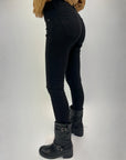 Pantaloni basic in cotone colorati push-up