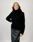 Maglione intrecciato dolcevita