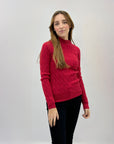 Maglione lupetti morbido con intrecci