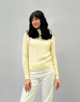 Maglione lupetto con intrecci