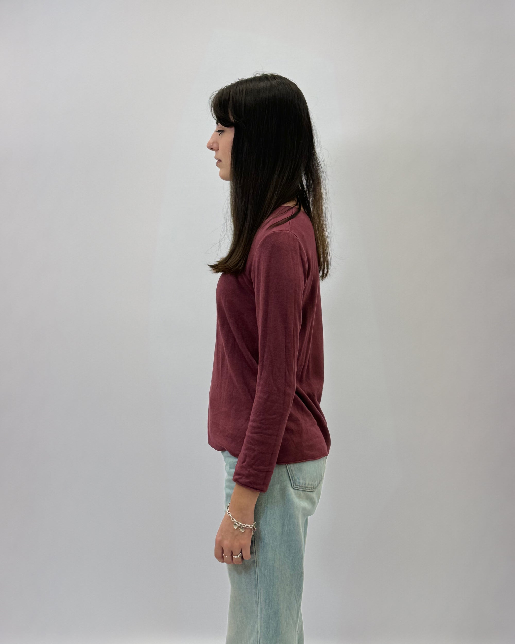 Maglia felpata basic