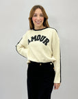 Maglione AMOUR con perle