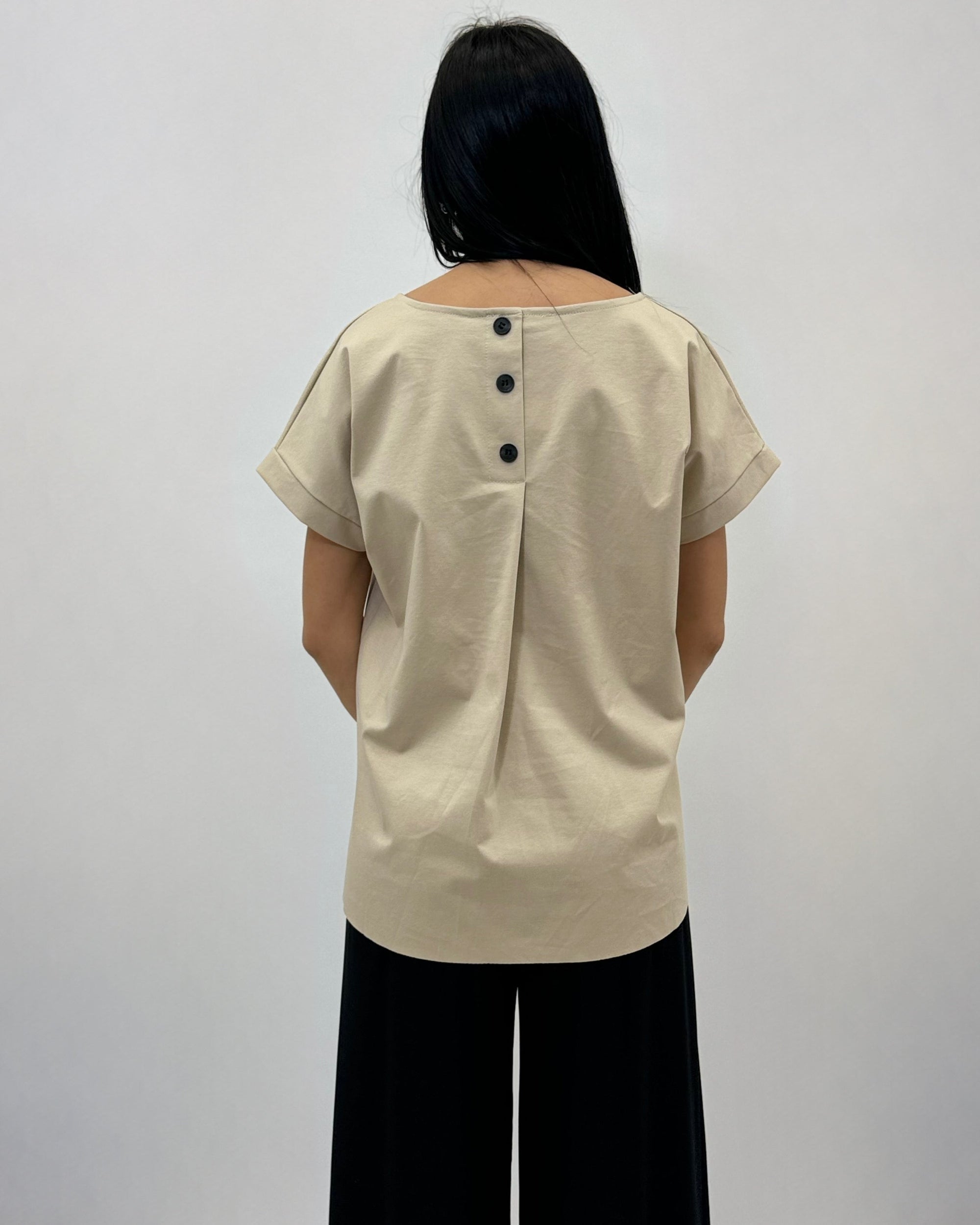 Maglia mezze maniche tinta unita